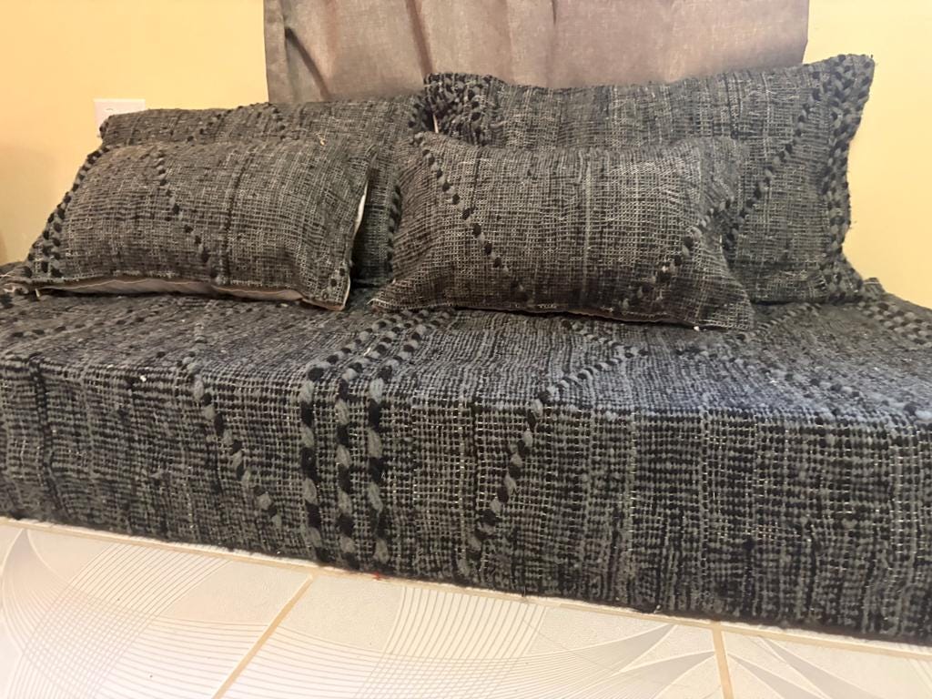 Premium Moroccan Cotton Floor Cushion — Soft, Odor-Free & Handwoven for Modern Homes